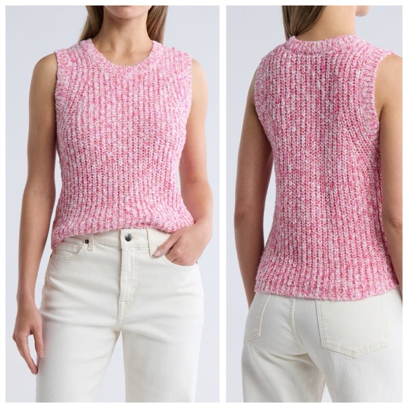 Splendid Elysees Sweater Tank, Fiore Marl (Pink) sz. S - Picture 5 of 14